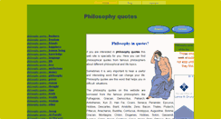 Desktop Screenshot of philosophyinquotes.com