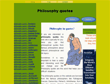 Tablet Screenshot of philosophyinquotes.com